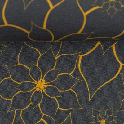Modal Jersey | GRACEFUL BLOOM by Lycklig Design | mustard senf